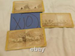 116 Steroview Photos Niagara Fall Erie Canal & Maple Sugar 3 Cards Civil War Era