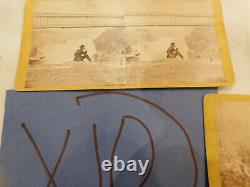 116 Steroview Photos Niagara Fall Erie Canal & Maple Sugar 3 Cards Civil War Era