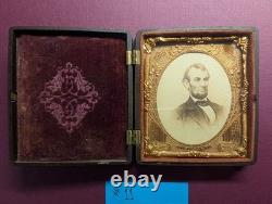 #11 1865 Abraham Lincoln Mourning card Union Case Littlefield, Parsons & Co