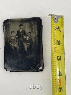 11 Antique Tintype Photographs 1800s Portraits Civil War Era