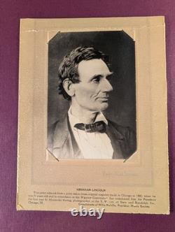 #12 Abraham Lincoln 1860 Silver Print. From Original negative