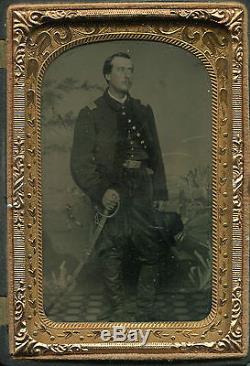 12th NY Cavalry Civil War Tintype WIA Newbern NC Lt. Robert Russel