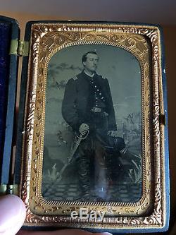 12th NY Cavalry Civil War Tintype WIA Newbern NC Lt. Robert Russel