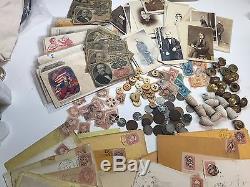 13 CIVIL War Items Buttons-photos+coins+currency+stamps+political+militaria#%50