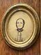 14 Antique 1800s Civil War Photo Elderly Woman Bonnet Cape + Wood Frame Glass