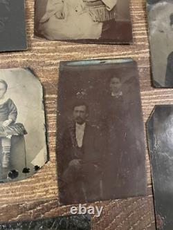 14 Antique Tintype Collection Lot Civil War Indian War Era Soldier Gay Interest