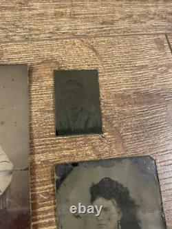 14 Antique Tintype Collection Lot Civil War Indian War Era Soldier Gay Interest