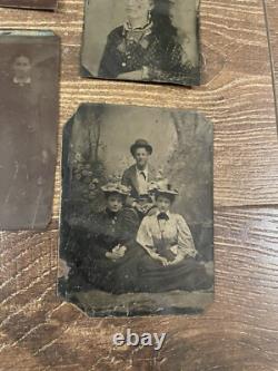 14 Antique Tintype Collection Lot Civil War Indian War Era Soldier Gay Interest
