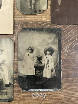 14 Antique Tintype Collection Lot Civil War Indian War Era Soldier Gay Interest