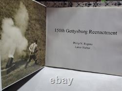 150th Gettysburg Reenactment SIGNED 2x Rogone Barber HC Civil War Photo Book