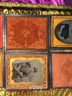 1800's Ambrotype 1/9 Plate 4 In Total