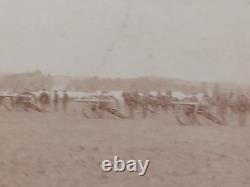 1800's Cabinet Card Brattleboro Vt Lt Artillery Regiment Civil War RRP 163
