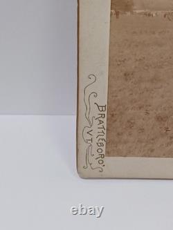 1800's Cabinet Card Brattleboro Vt Lt Artillery Regiment Civil War RRP 163