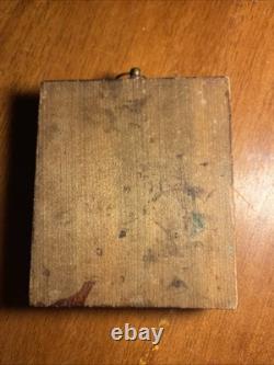 1800's Civil War Wood Framed Daguerreotype with Brass Mount Victorian Antique