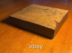 1800's Civil War Wood Framed Daguerreotype with Brass Mount Victorian Antique