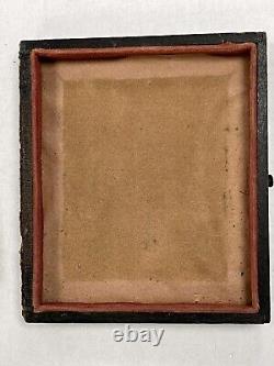 1800's Tin/metal Photo with Hand Signed Letter From Civil War Era