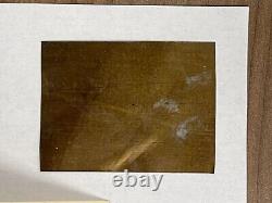 1800's Tin/metal Photo with Hand Signed Letter From Civil War Era