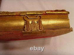 1800s antique civil war era family with 26 photos album velvet gold tone 46146