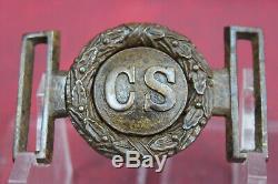 1850-1865 Civil War Georgia Confederate Belt Buckle Original See Photos Dig