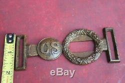 1850-1865 Civil War Georgia Confederate Belt Buckle Original See Photos Dig