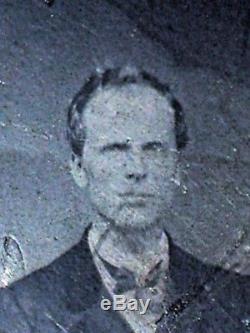 1850s Tintype Photo Civil War Gen. JAMES H LANE, STEPHEN DOUGLAS Abraham Lincoln
