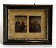 1860's Antique Framed & Mounted Tintype Photo Civil War Brothers Pre/post War
