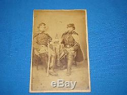 1860's CIVIL WAR CDV, ARMED 1st U. S. HUSSARS, Co. K ID'd Thilman & Wille (#25)