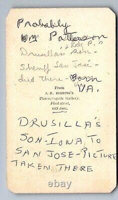 1860's California CIVIL War Era San Jose Sheriff J. H. Heering CDV Photo F11