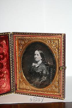 1860's DAGUERREOTYPE Photo Woman Spy For Confederate States During The Civil War