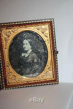 1860's DAGUERREOTYPE Photo Woman Spy For Confederate States During The Civil War