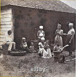 1860's Stereoview CIVIL WAR ERA Cuba SLAVERY, PLANTATION, BARRACOON, SLAVES