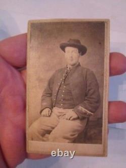 1860's UNION SOLDIER PHOTO CARD CSA MCCOY & ORR'S TUB BBA-9