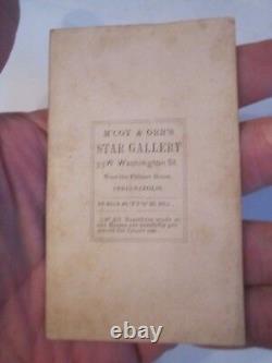 1860's UNION SOLDIER PHOTO CARD CSA MCCOY & ORR'S TUB BBA-9