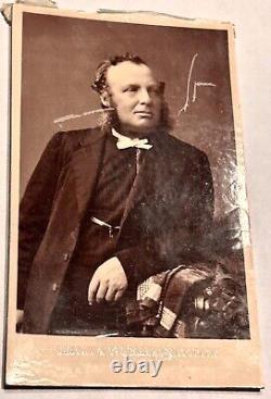 1860's cdv album Wesleyan Minister conference Presidents Wiseman, Bedford, Dixon