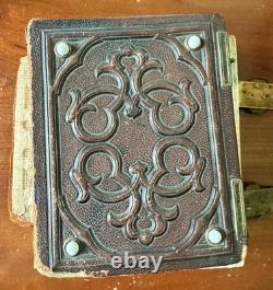 1860s 1870s Photo Album with CDV & Tintype + Civil War Soldier