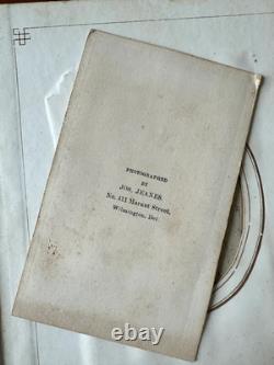 1860s 1870s Photo Album with CDV & Tintype + Civil War Soldier