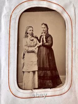 1860s 1870s Photo Album with CDV & Tintype + Civil War Soldier