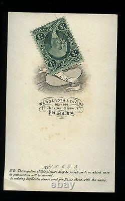 1860s CDV by Philadelphia Photographers Wenderoth & Taylor Civil War Tax Stamp
