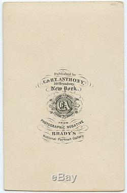 1860s CIVIL WAR CDV IMAGE OF NAVY ADMIRAL W. D. PORTER BOTTOM TRIM