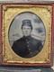 1860s Civil War Infantry Or Cavalry Tintype Photo Near Mint Orange Tax Stamp