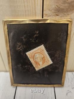 1860s CIVIL WAR INFANTRY OR CAVALRY TINTYPE PHOTO NEAR MINT ORANGE TAX STAMP