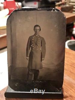 1860s CIVIL WAR TINTYPE PHOTOGRAPH OF CONFEDERATE SOLDIER