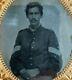 1860s Civil War Soldier 1/6th Plate Ambrotype Unknown Sergeant Sgt Nice Chevrons