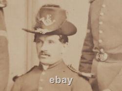 1860s Civil War 8th Pennsylvania PA Company E Infantry Soldiers Albumen Photo