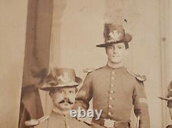 1860s Civil War 8th Pennsylvania PA Company E Infantry Soldiers Albumen Photo