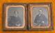 1860s Civil War Era Tintype Photo Of Husband & Wife Antique