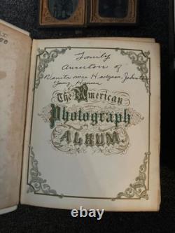 1860s Family Photo Album Tintype Cherokee Ancestry Research lot cdv civil war