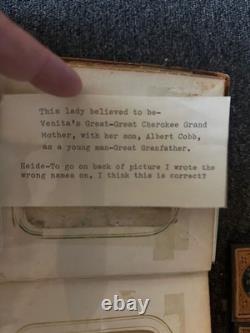 1860s Family Photo Album Tintype Cherokee Ancestry Research lot cdv civil war