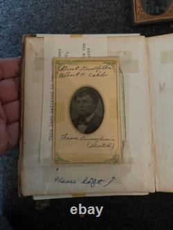 1860s Family Photo Album Tintype Cherokee Ancestry Research lot cdv civil war