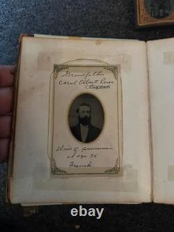 1860s Family Photo Album Tintype Cherokee Ancestry Research lot cdv civil war